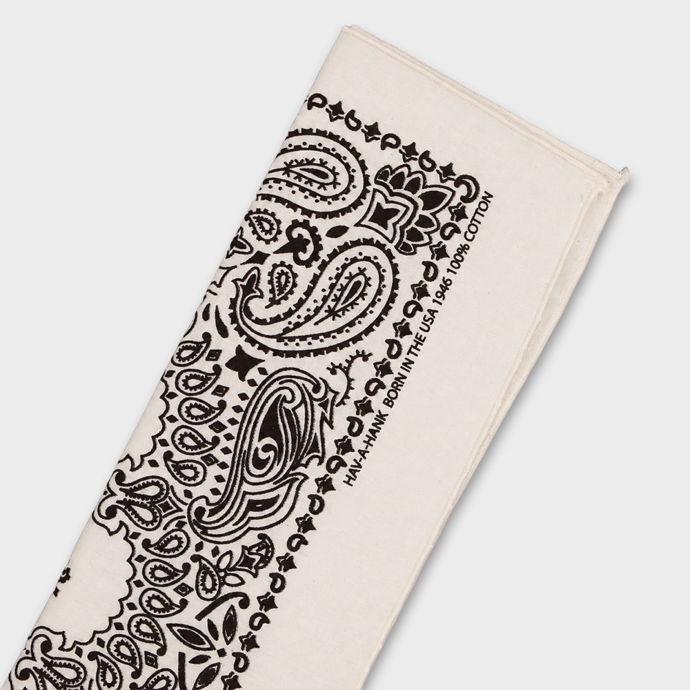 Midnight Black Paisley Handkerchief / Pocket Square - Image 4