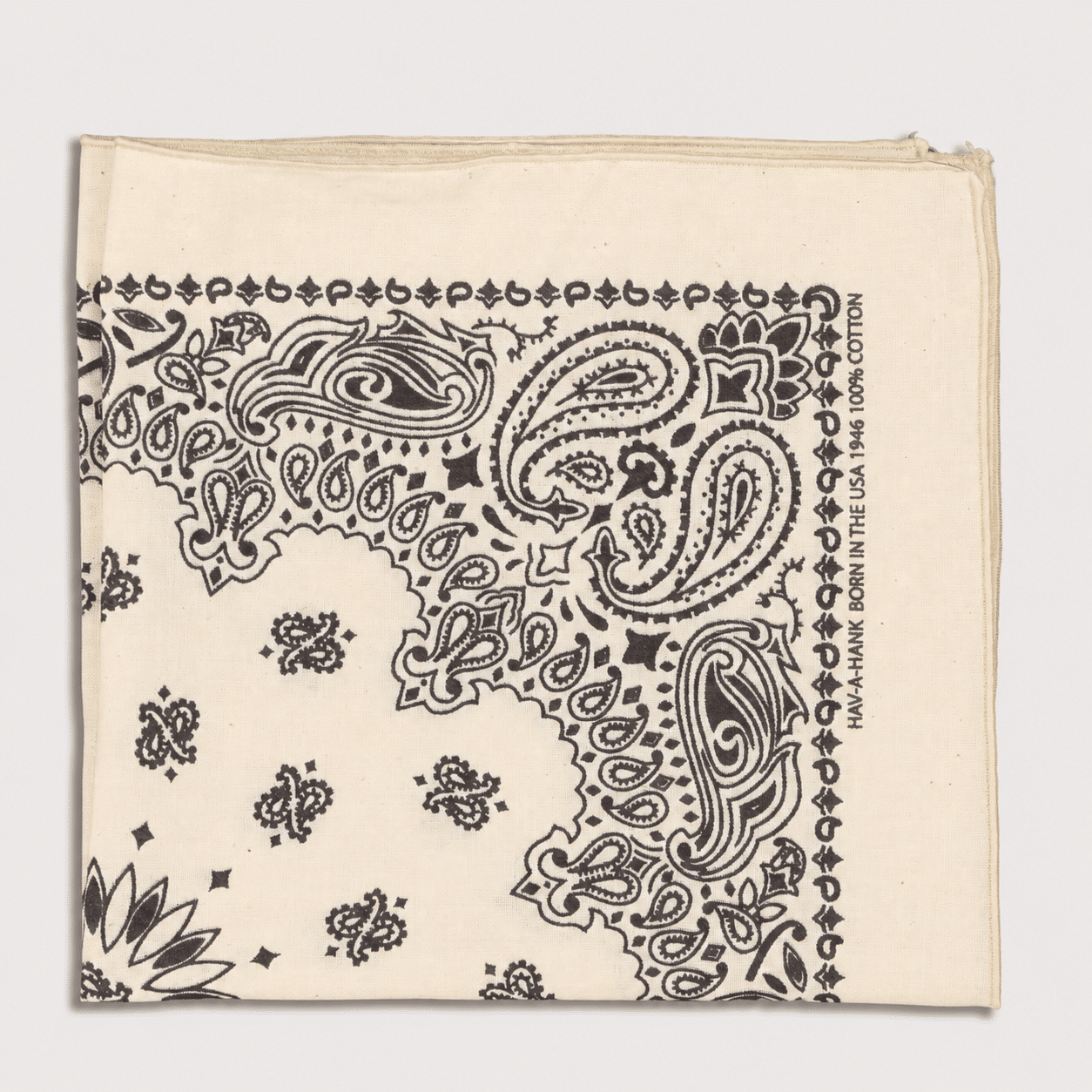 Slate Gray Paisley Handkerchief / Pocket Square - Image 2