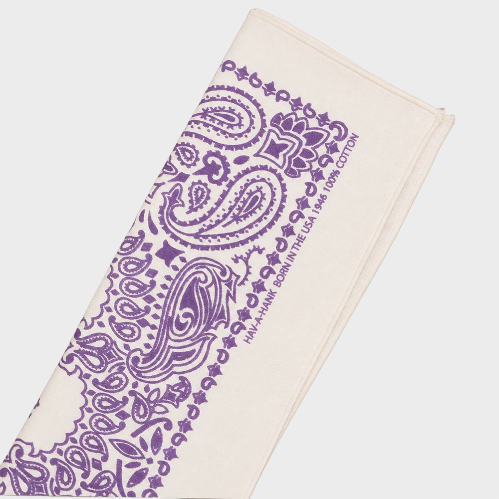 Wisteria Lavender Paisley Handkerchief / Pocket Square - Image 3